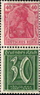 .. Duitse Rijk S27  Mi 145A + 162 - Unused Stamps