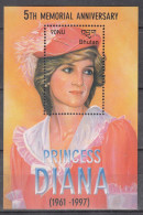 BHUTAN, 2003, The 5th Anniversary Of The Death Of Diana, Princess Of Wales, 1961-1997,  MS,   MNH, (**) - Bhután