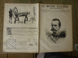 Le Monde Illustré Janvier 1878 Majesté Humbert 1er Roi D'Italie Mort De Victor Emmanuel Cailletet Châtillon Sur Seine - Zeitschriften - Vor 1900