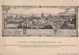 The Towers Of Oxford From Magdeline College Tower  - Oxfordshire - UK - Unused Postcard - Other & Unclassified