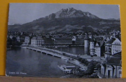 (LUC2) LUCERNA/ LUZERN  MIT PILATUS - VIAGGIATA - Lucerna