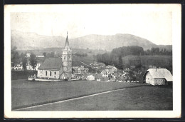 AK Henndorf Am Wallersee, Ortsansicht Mit Kirche  - Autres & Non Classés