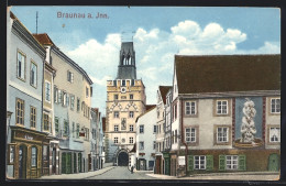 AK Braunau A. Inn, Teilansicht Mit Torbogen  - Altri & Non Classificati