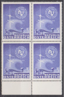 1965 (2) , 100 Jahre Internationale Fernmeldeunion ITU ( Mi.Nr.: 1181 ) 4-er Block Postfrisch ** - Unused Stamps