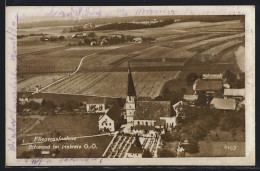 AK Schwand Im Innkreis /O.Ö., Kirche Und Friedhof Vom Flugzeug Aus  - Sonstige & Ohne Zuordnung