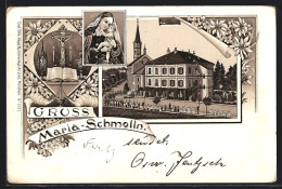 Lithographie Maria-Schmolln, Kirche, Prozession  - Sonstige & Ohne Zuordnung