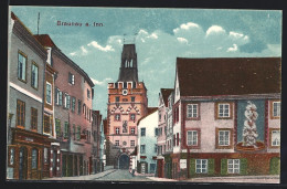 AK Braunau A. Inn, Teilansicht Mit Torbogen  - Other & Unclassified