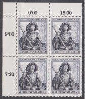 1965 (1) , Die Kunst Der Donauschule ( Mi.Nr.: 1182 ) 4-er Block Postfrisch ** - Unused Stamps