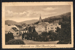 AK Badenweiler, Strassenpartie Mit Kirche Vom Hotel Römerbad Gesehen  - Badenweiler