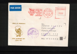 South Korea 1988 Olympic Games Seoul - Departure Of Czechoslovakia Team To Olympic Games Interesting Cover - Verano 1988: Seúl