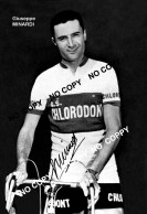 PHOTO CYCLISME REENFORCE GRAND QUALITÉ ( NO CARTE ), GIUSEPPE MINARDI TEAM CHLORODONT 1957 - Radsport