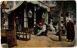 4.1.39 EGYPT, CAIRO, CAFE ARABE, POSTCARD - El Cairo