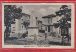 Carte Postale 42. Amions  Place Du Monument  Très Beau Plan - Sonstige & Ohne Zuordnung