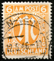 Germany,Bizone, 6 Pf.,cancel,as Scan - Storia Postale