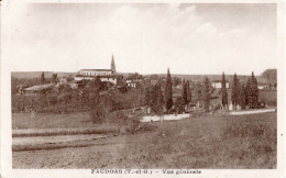 82-FAUDOAS- VUE GÉNÉRALE-ANIMÉE - Autres & Non Classés