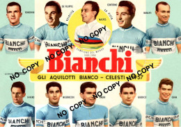 PHOTO CYCLISME REENFORCE GRAND QUALITÉ ( NO CARTE ), GROUPE TEAM BIANCHI 1957 - Cyclisme