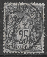 Lot N°126 N°97,oblitéré Cachet à Date CALAIS-R-D FONTINETTE:P-DE-C - 1876-1898 Sage (Type II)