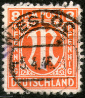 Germany,Bizone, 8 Pf.,cancel:Wieslock.05.04.1946 ,as Scan - Storia Postale