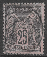 Lot N°128 N°97,oblitéré Cachet à Date PARIS 82 R. DES FRANCS BOURGEOIS - 1876-1898 Sage (Type II)