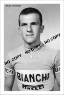 PHOTO CYCLISME REENFORCE GRAND QUALITÉ ( NO CARTE ), DIEGO RONCHINI TEAM BIANCHI 1957 - Cycling