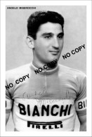PHOTO CYCLISME REENFORCE GRAND QUALITÉ ( NO CARTE ), ANGELO MISEROCCHI TEAM BIANCHI 1957 - Ciclismo