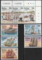 THEMATIC MILITARIA: 200th OF BATTLE OF St. GEORGE'S CAYE.  OLD BELIZE FROM PORT. SCHOONERS AND SPANISH FLAGSHIP - BELIZE - Militares