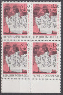 1965 , Mi 1184 (1) -  4er Block Postfrisch - Internationale Briefmarkenausstellung - WIPA 1965 - Neufs