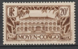 CONGO - 1933 - YVERT N°134 * MH - COTE = 45 EUR - Ungebraucht