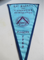 Fanion Souvenir/XXème Rallye Des Campeurs Normands/CHERBOURG/ Pâques 1969  / CIF/1969          DFA90 - Flags