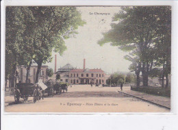 EPERNAY: Place Thiers Et La Gare - Très Bon état - Epernay