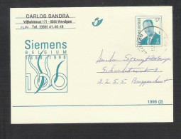 Postkaart - Carte Postale - Postcard  SIEMENS Belgium  100 Jaar 1898 - 1998  (725) - Postkarten 1951-..