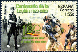 España 2020 Edifil 5439 Sello ** Efemérides Centenario De La Legión 1920-2020 Michel 5487 Yvert 5192 Spain Stamp Timbre - Neufs