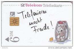 GERMANY - Elephant, Barbel Haas/Telefonieren Macht Freude(A 20), Tirage 70000, 04/93, Used - A + AD-Series : D. Telekom AG Advertisement