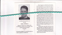 Eddy Kirkels, Maaseik 1973, Dilsen 1995. Foto - Obituary Notices