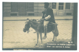 BUL 04 - 18686 SOFIA, With The Donkey At The Market, Bulgaria - Old Postcard, Real Photo - Unused - Bulgaria