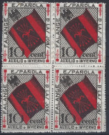 Auxilio De Invierno 19 (*) Falange. Bloque De 4 - Nationalist Issues