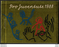 1988 Svizzera Pro Juventute Booklet Gold MNH SBHV N. 37 - Autres & Non Classés