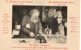 75- PARIS LA COUR D'ARGENT- LE PLUS ANCIEN RESTAURANT DE PARIS 1582-ANIMÉE - Cafés, Hoteles, Restaurantes