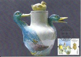 30968 - Carte Maximum - Portugal - Patrimonio Cultural - Ceramica Canjirão Pato Duck Canard - Bordalo Pinheiro - Cartes-maximum (CM)
