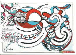30959 - Carte Maximum - Portugal - Tapeçarias Portalegre - Joana Vasconcelos Pintora - Magenta - Maximum Cards & Covers