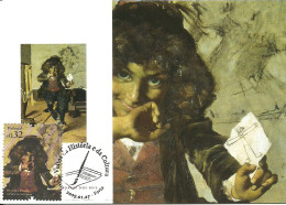 30964 - Carte Maximum - Portugal - Vultos Historia Cultura - Henrique Pousão Pintor 1859-84 Museu Soares Reis Porto - Maximumkarten (MC)