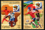 Serbia 2010 Soccer, Football, FIFA World Cup, South Africa, Flags, Set MNH - 2010 – Afrique Du Sud