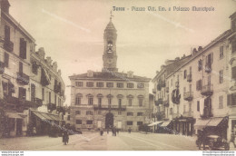 Af586 Cartolina Ivrea Piazza Vittorio Emanuele E Palazzo Municipale Torino - Autres & Non Classés