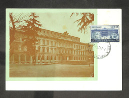 ITALIE - ITALIANA - Carte MAXIMUM 1957 - ROMA - Palazzo Delle Casse Di Risparmio Postali - Maximumkaarten