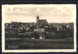 AK Marienberg I. Sa., Ortsansicht Mit Kirche  - Marienberg