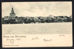 AK Strausberg, Panorama Mit Flusspartie  - Strausberg