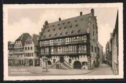 AK Hanau, Altstädter Rathaus Mit Brunnen  - Hanau