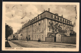 AK Ebersdorf / Reuss, Strassenpartie Am Pensionat  - Ebersdorf