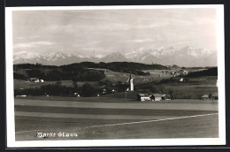 AK Glonn, Ortsansicht Vor Bergpanorama  - Glonn