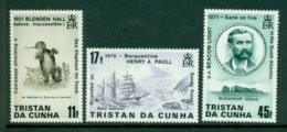 TRISTAN DA CUNHA 1987 Mi 421-23** Ship Wrecks [A3863] - Boten